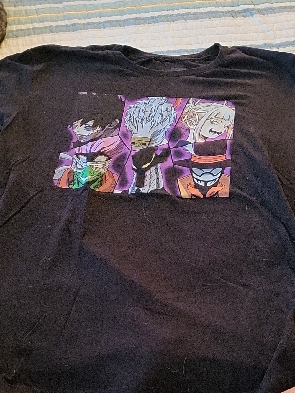 My Hero Acadamia Shirt -Large- Black Graphic Anime Character Tee